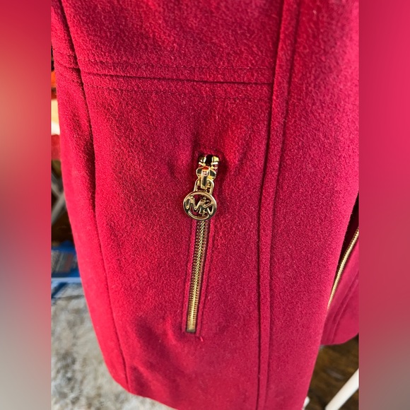 Michael Kors Red Wool Coat with Hood size 6P - Picture 10 of 14